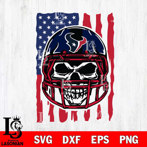 Houston Texans American Skull Helmet Svg Eps Dxf Png File, Digital Download, Instant Download