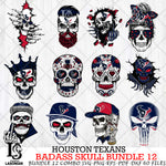 Houston Texans Badass Skull Bundle SVG