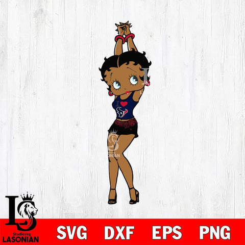 Houston Texans Betty Boop Love SVG Svg Eps Dxf Png File, Digital Download, Instant Download