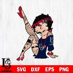 Houston Texans Betty Boop Tattoo Girl Svg Eps Dxf Png File, Digital Download, Instant Download