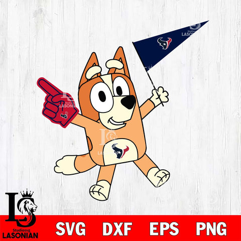 Houston Texans Bingo Bluey Flag Svg Eps Dxf Png File,NFL Cut Svg Files,Digital File,Sublimation