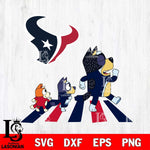 Houston Texans Bluey 6 NFL Svg Eps Dxf Png File, Digital Download, Instant Download