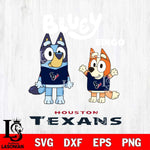 Houston Texans Bluey & Bingo 4 Svg Eps Dxf Png File, NFL svg, Digital Download, Instant Download