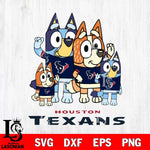 Houston Texans Bluey & Bingo 7 Svg Eps Dxf Png File, NFL svg, Digital Download, Instant Download