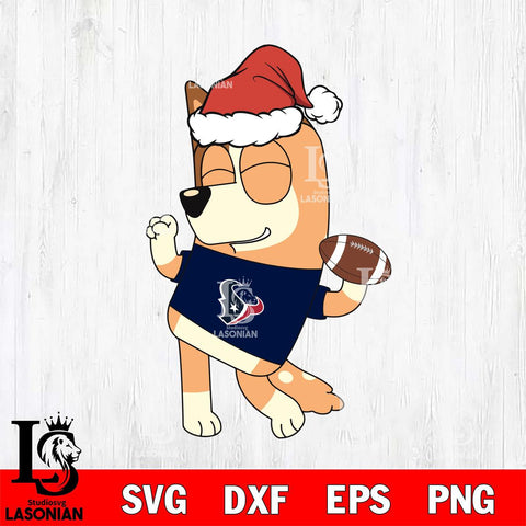 Houston Texans Bluey Chilli Christmas Svg Eps Dxf Png File, Digital Download, Instant Download