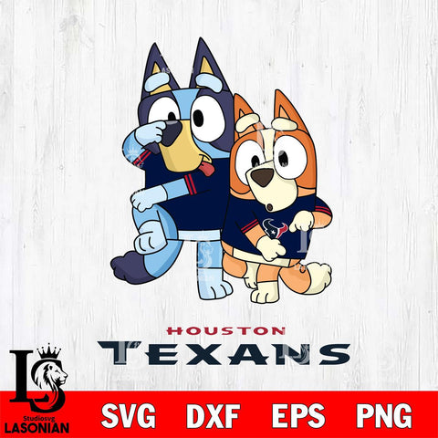 Houston Texans Bluey Chilli Dance Mode Svg Eps Dxf Png File, Digital Download, Instant Download