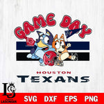 Houston Texans Bluey Chilli  Game day NFL Svg Eps Dxf Png File, Digital Download, Instant Download