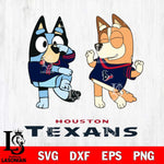 Houston Texans Bluey Chilli Sport Svg Eps Dxf Png File, Digital Download, Instant Download