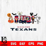 Houston Texans Bluey Halloween Svg Eps Dxf Png File, Digital Download, Instant Download