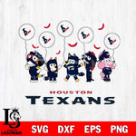 Houston Texans Bluey Halloween Spooky Svg Eps Dxf Png File, Digital Download, Instant Download