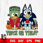 Houston Texans Bluey Halloween Trick or Treat Svg Eps Dxf Png File, Digital Download, Instant Download