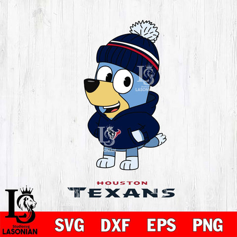 Houston Texans Bluey Hoodie Sport Svg Eps Dxf Png File, Digital Download ,Instant Download, Cricut File