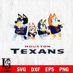 Houston Texans Bluey Mode Dance Squats Svg Eps Dxf Png File, Digital Download, Instant Download