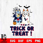 Houston Texans Bluey Trick or Treat Halloween Svg Eps Dxf Png File, Digital Download, Instant Download