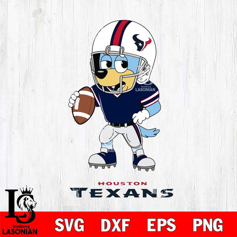 Houston Texans Bluey rugby Svg Eps Dxf Png File, Digital Download ,Instant Download, Cricut File