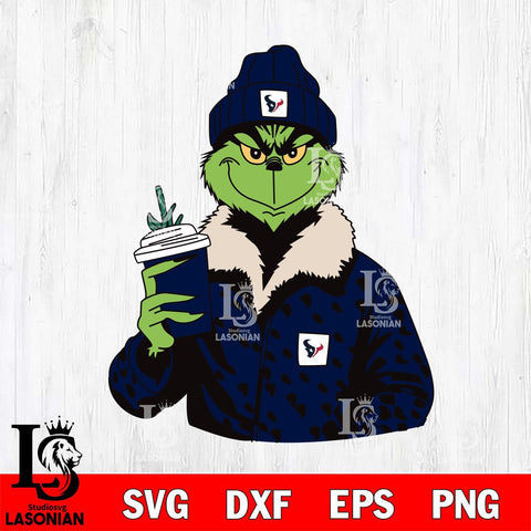 Houston Texans Boujee Grinch 12 Svg Eps Dxf Png File, Digital Download, Instant Download