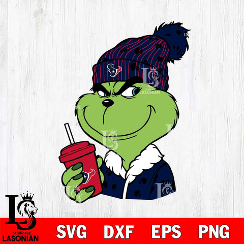 Houston Texans Boujee Grinch 3 Svg Eps Dxf Png File, Digital Download, Instant Download