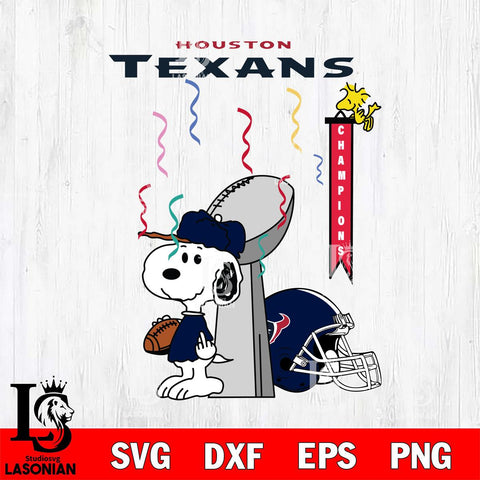 Houston Texans Charlie Brown and Snoopy Super Bowl Svg Eps Dxf Png File, NFL svg , Digital Download , Instant Download, Cricut File