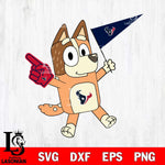 Houston Texans Chilli Heeler Bluey Flag Svg Eps Dxf Png File,NFL Cut Svg Files,Digital File,Sublimation