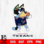 Houston Texans Christmas Bluey Bandit Heeler Svg Eps Dxf Png File,Cut Svg Files, Digital File, Sublimation