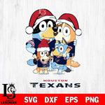 Houston Texans Christmas Bluey Family Sport Svg Eps Dxf Png File,Cut Svg Files, Digital File, Sublimation