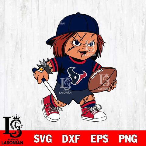 Houston Texans Chucky Horror 10 Svg Eps Dxf Png File, NFL svg, Digital Download, Instant Download