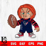 Houston Texans Chucky Horror 12 Svg Eps Dxf Png File, NFL svg, Digital Download, Instant Download