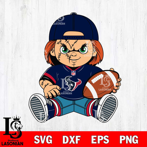 Houston Texans Chucky Horror 3 Svg Eps Dxf Png File, NFL svg, Digital Download, Instant Download