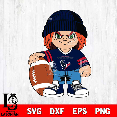 Houston Texans Chucky Horror 4 Svg Eps Dxf Png File, NFL svg, Digital Download, Instant Download