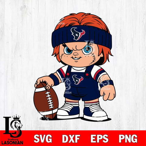 Houston Texans Chucky Horror 5 Svg Eps Dxf Png File, NFL svg, Digital Download, Instant Download