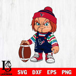 Houston Texans Chucky Horror 6 Svg Eps Dxf Png File, NFL svg, Digital Download, Instant Download