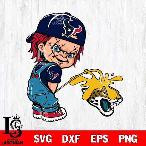 Houston Texans Chucky Piss On Jacksonville Jaguars Svg Eps Dxf Png File, Digital Download, Instant Download