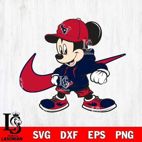 Houston Texans Cool Mickey Mouse Svg Eps Dxf Png File, Digital Download, Instant Download