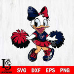 Houston Texans Daisy Duck Cheerleader Svg Eps Dxf Png File, Digital Download, Instant Download