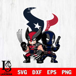 Houston Texans Deadpool And Wolverine Svg Eps Dxf Png File, Digital Download, Instant Download