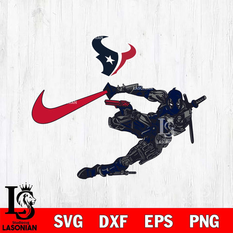 Houston Texans Deadpool Nike Svg Eps Dxf Png File, Digital Download, Instant Download