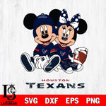 Houston Texans Disney Mickey And Minnie Football Svg Eps Dxf Png File, NFL svg , Digital Download , Instant Download, Cricut File