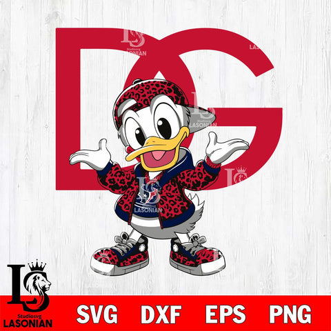 Houston Texans Dolce And Gabbana Donald Duck Disney Svg Eps Dxf Png File, Digital Download, Instant Download