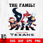 Houston Texans Family Bluey Christmas Svg Eps Dxf Png File, Digital Download