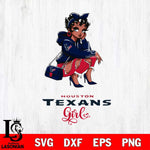 Houston Texans Fashion Black Fan Girl Betty Boop Svg Eps Dxf Png File, Digital Download, Instant Download