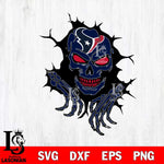 Houston Texans Ferocious Skull SVG