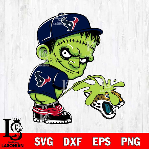 Houston Texans Frankenstein Piss On Jacksonville Jaguars Svg Eps Dxf Png File, Digital Download, Instant Download