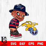 Houston Texans Freddy Krueger Piss On Tennessee Titans Svg Eps Dxf Png File, Digital Download, Instant Download