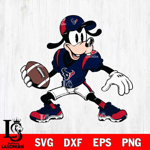 Houston Texans Goofy Svg Eps Dxf Png File, Digital Download, Instant Download