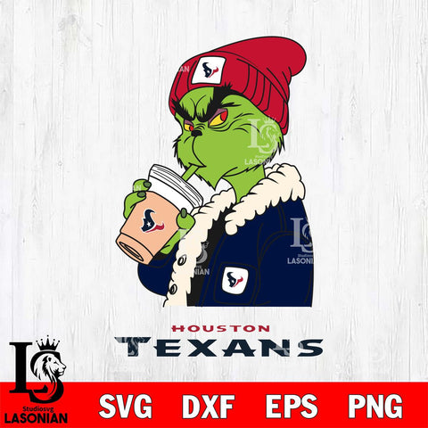 Houston Texans Grinch Bougie Football Svg Eps Dxf Png File, Digital Download, Instant Download