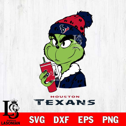 Houston Texans Grinch Bougie Leopard Svg Eps Dxf Png File, Digital Download, Instant Download