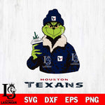 Houston Texans Grinch Christmas Leopard Svg Eps Dxf Png File, Digital Download, Instant Download