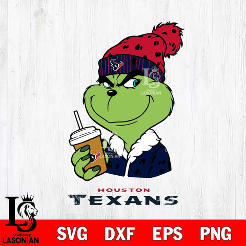 Houston Texans Grinch Christmas hat Svg Eps Dxf Png File, Digital Download, Instant Download