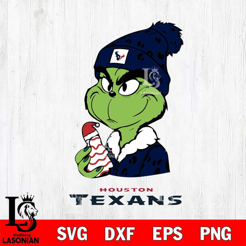 Houston Texans Grinch Tree Cake Svg Eps Dxf Png File, Digital Download, Instant Download