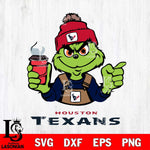 Houston Texans Grinch with coffee Svg Eps Dxf Png File, Digital Download, Instant Download